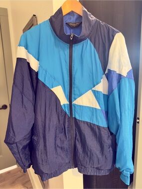 Dior Blue Colorblock Lightweight Jacket